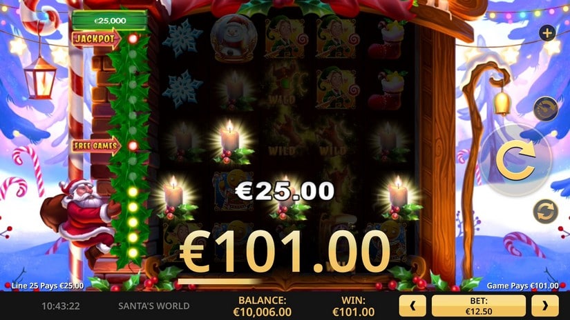 Santa’s World slot screen 5
