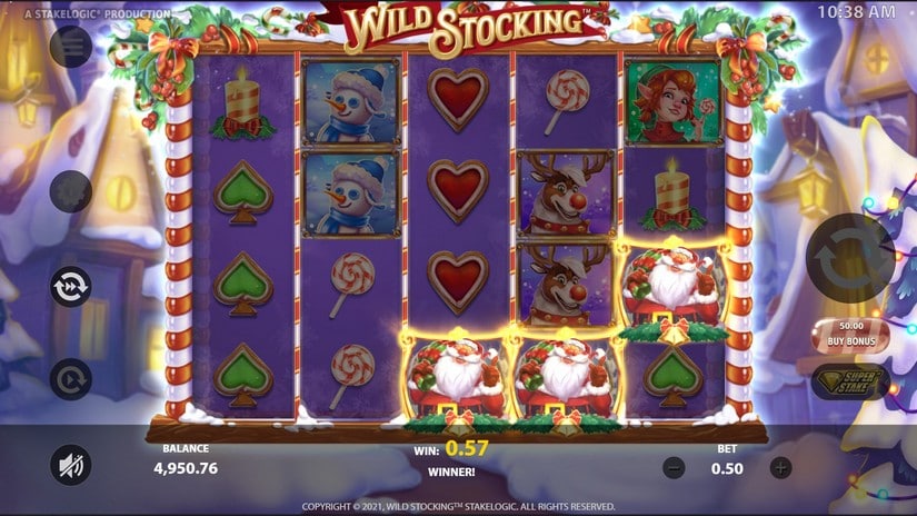 Wild Stocking slot screen 4