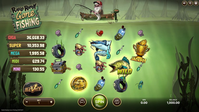 Rabid Randy Gone Fishing slot screen 1