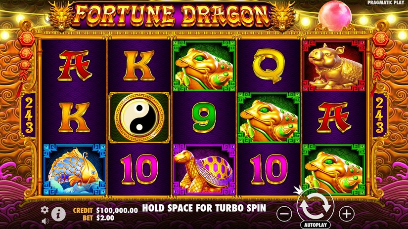 Fortune Dragon slot screen 1