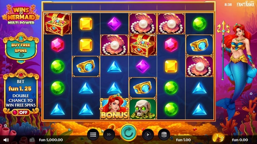 Wins of Mermaid Multipower slot screen 1