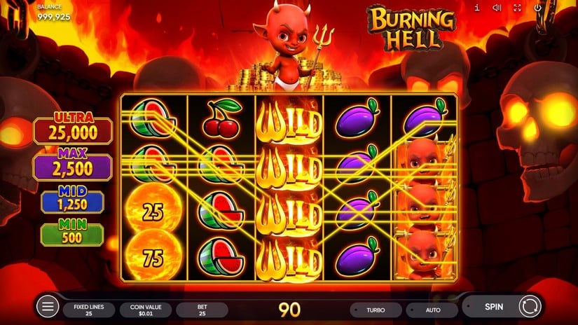 Burning Hell slot screen 2