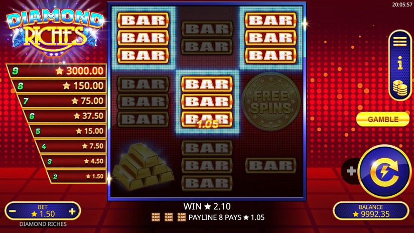 Diamond Riches slot screen 2