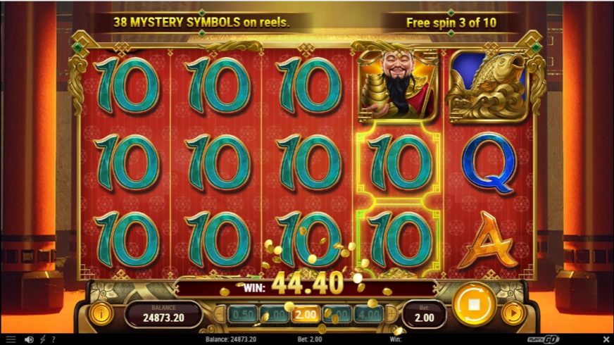 Temple of Wealth slot screen 4