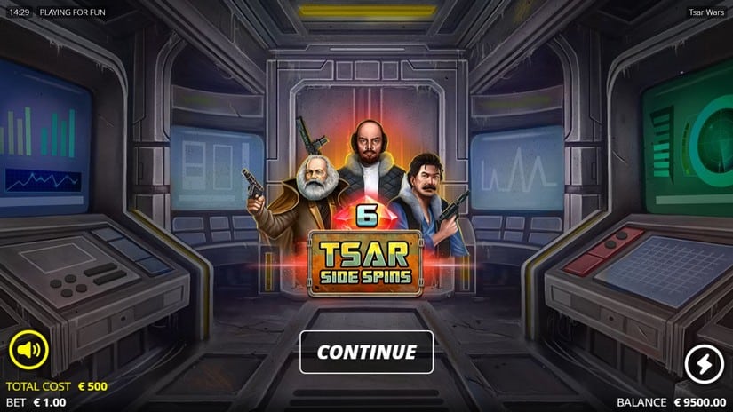 Tsar Wars slot screen 2