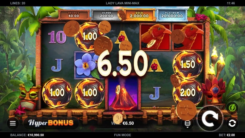 Lady Lava Mini-Max slot screen 2
