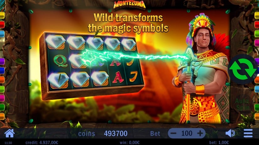 Montezuma slot screen 3