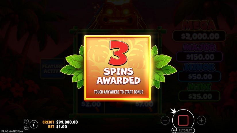 Super Tiki Strike slot screen 3