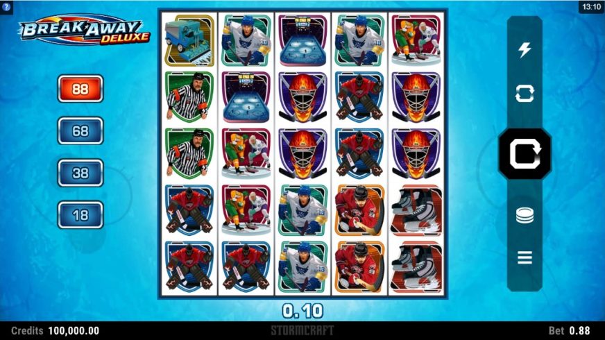 Break Away Deluxe slot screen 1