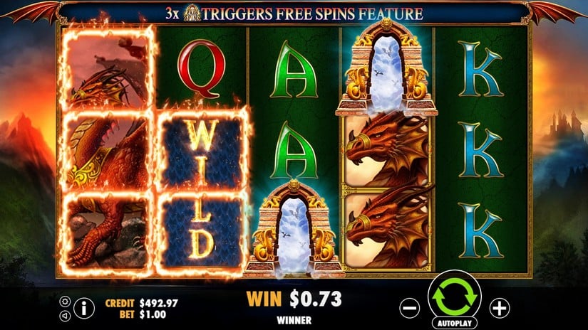 Queen and the Dragons slot screen 4