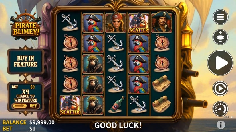 Pirate Blimey slot screen 1