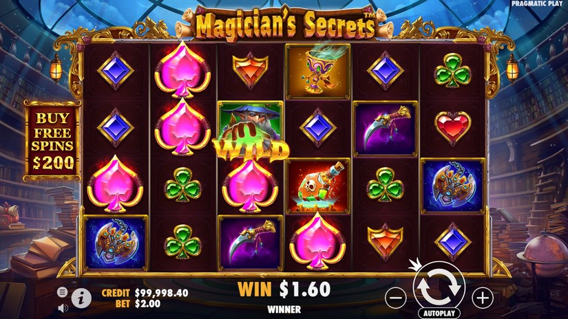Magician’s Secrets slot screen 3