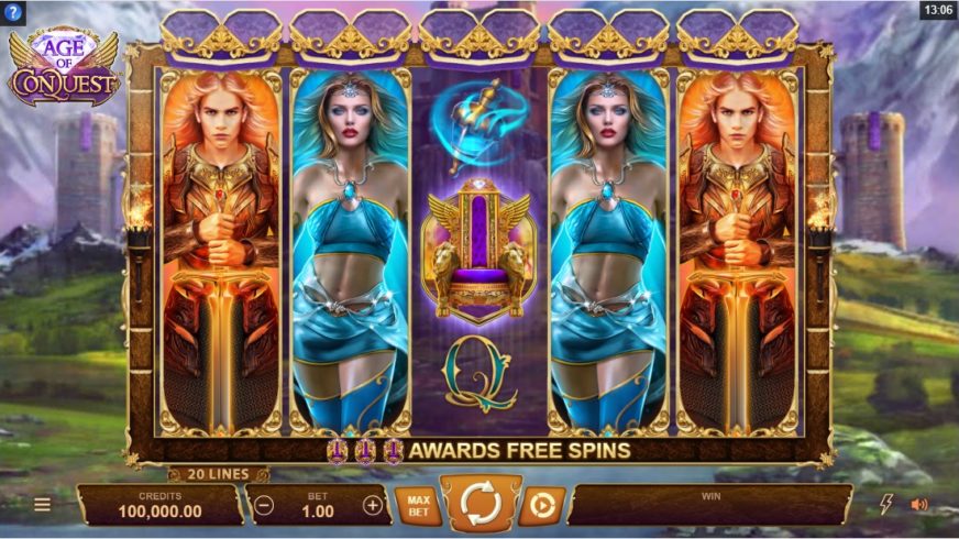Age of Conquest slot screen 1