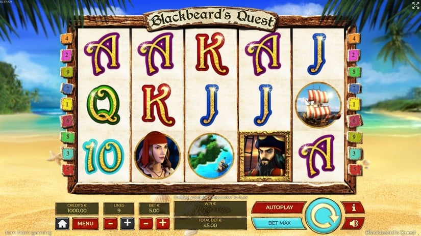 Blackbeards Quest slot screen 1