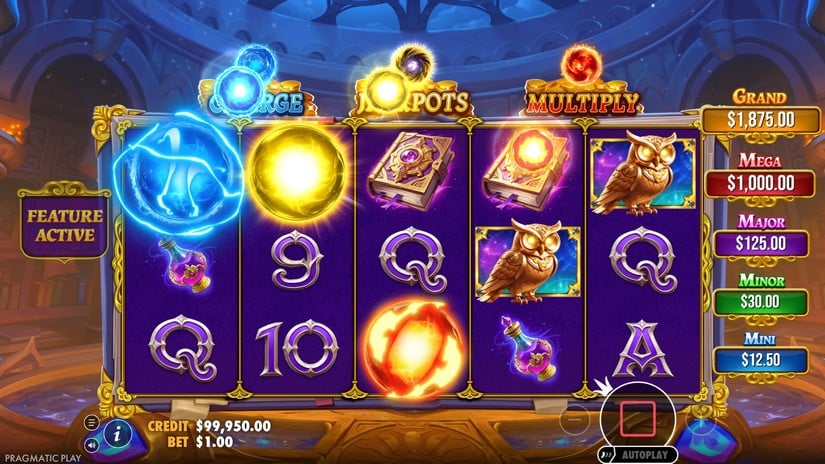 Spellmaster slot screen 2