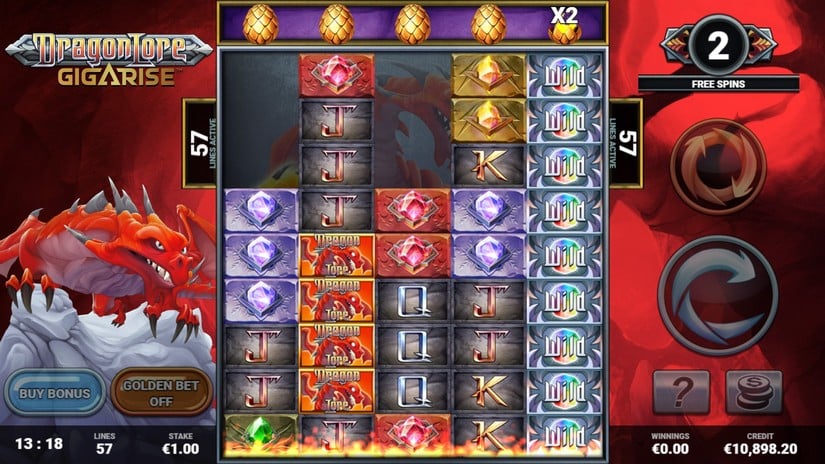 Dragon Lore Gigarise slot screen 6