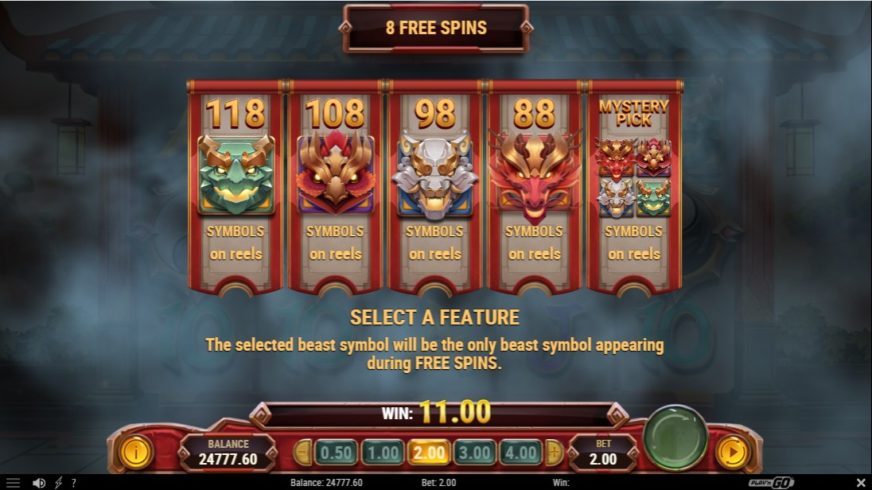 Beast of Wealth slot screen 4