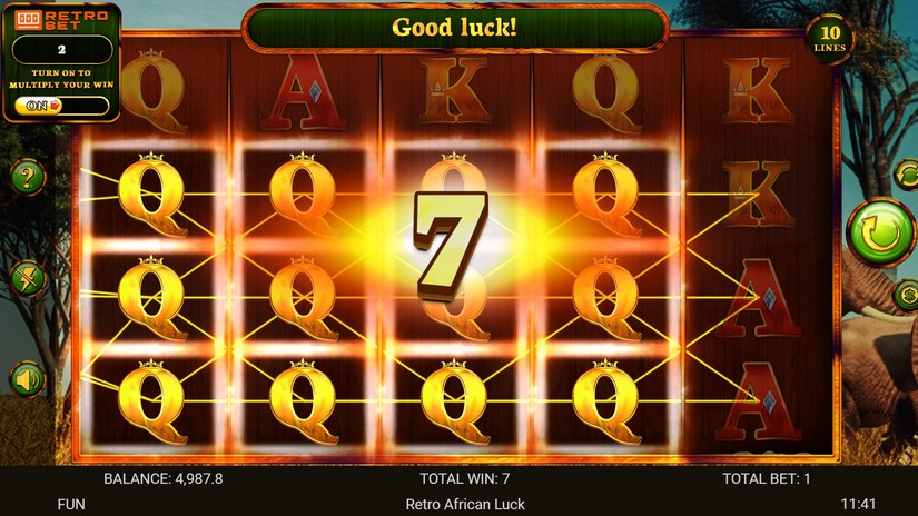 African Luck slot screen 2