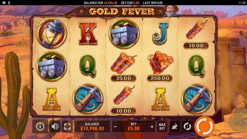 Gold Fever slot screen 1