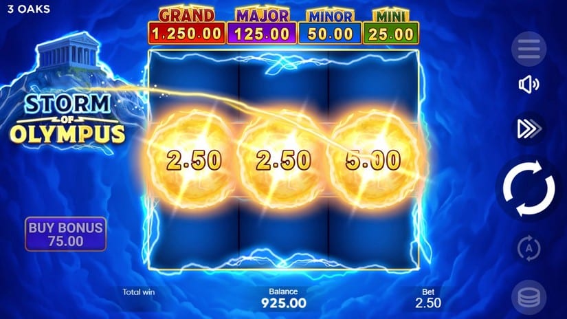 Storm of Olympus slot screen 2