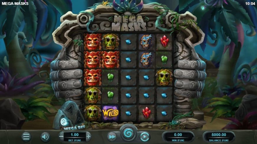 Mega Masks slot screen 1