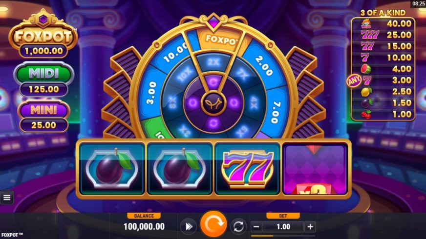 Foxpot slot screen 1