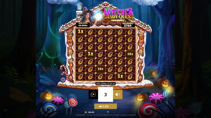 Witch’s Candy Quest Megaways slot screen 5