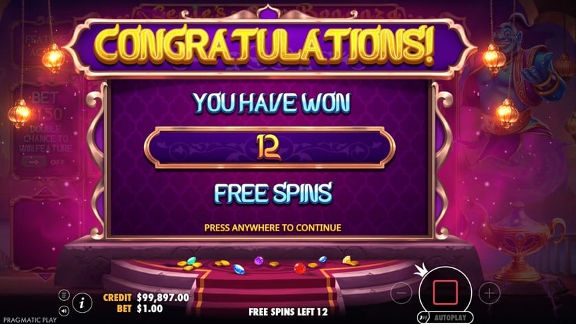 Genie’s Gem Bonanza slot screen 3