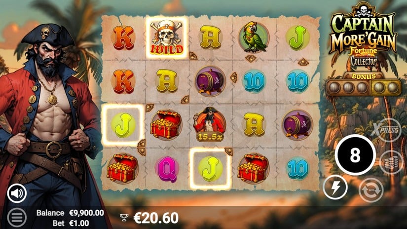 Captain More’Gain slot screen 4