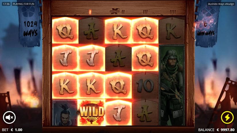 Bushido Ways slot screen 1