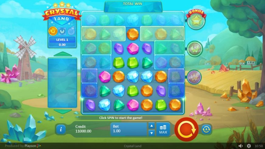 Crystal Land slot screen 1