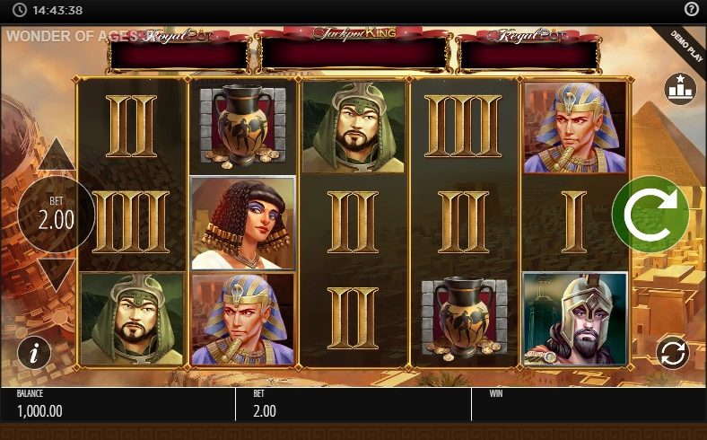 Wonder of Ages slot screen 1