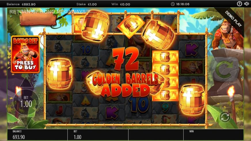 Return of Kong Megaways slot screen 2