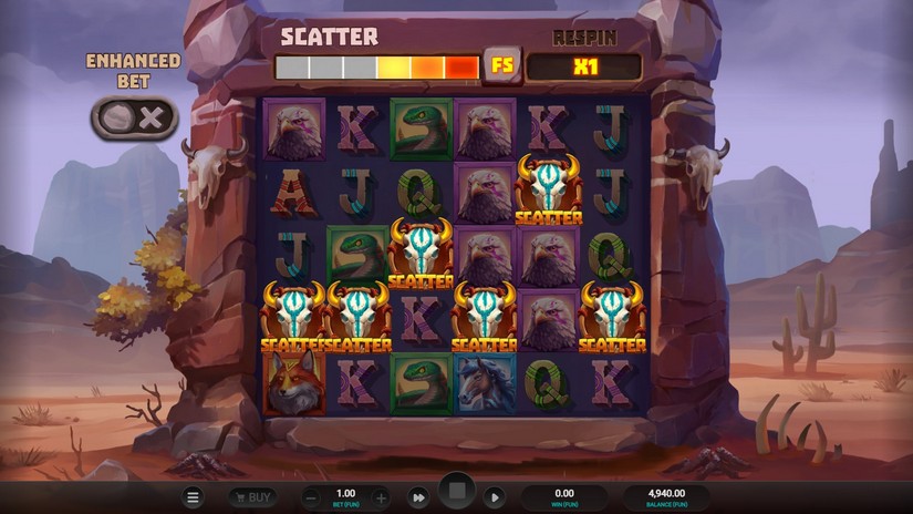 Celestial Buffalo slot screen 2