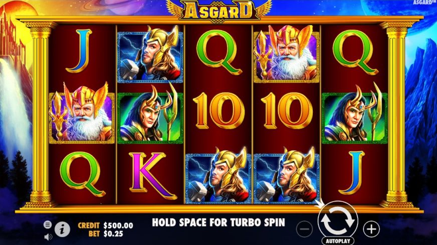 Asgard slot screen 1