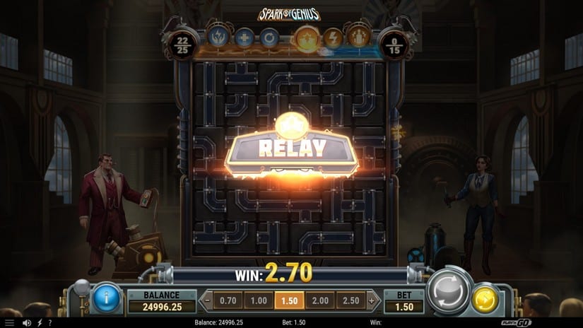 Spark of Genius slot screen 4