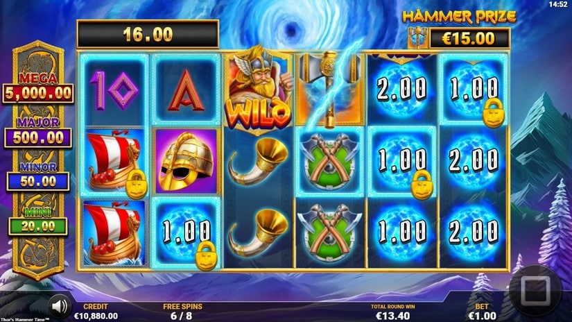 Thor’s Hammer Time slot screen 5
