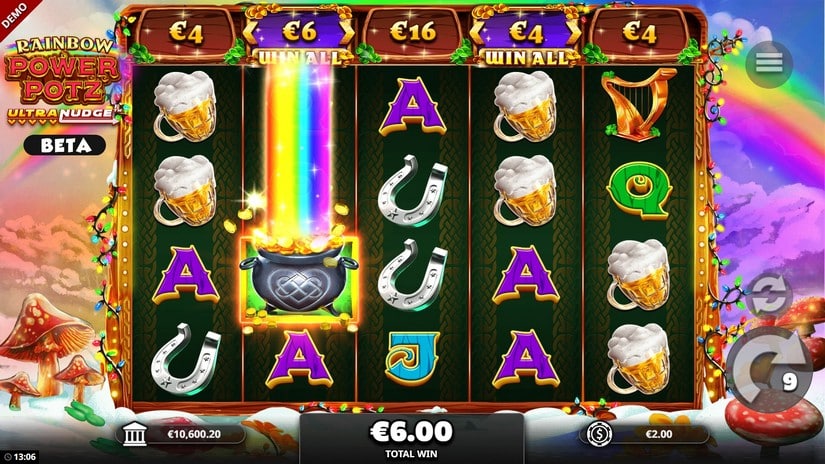 Rainbow Power Pots slot screen 4