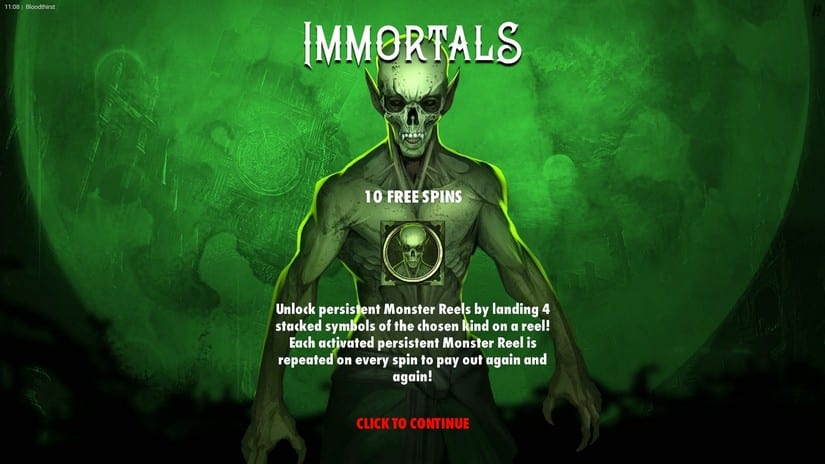 Bloodthirst slot screen 3