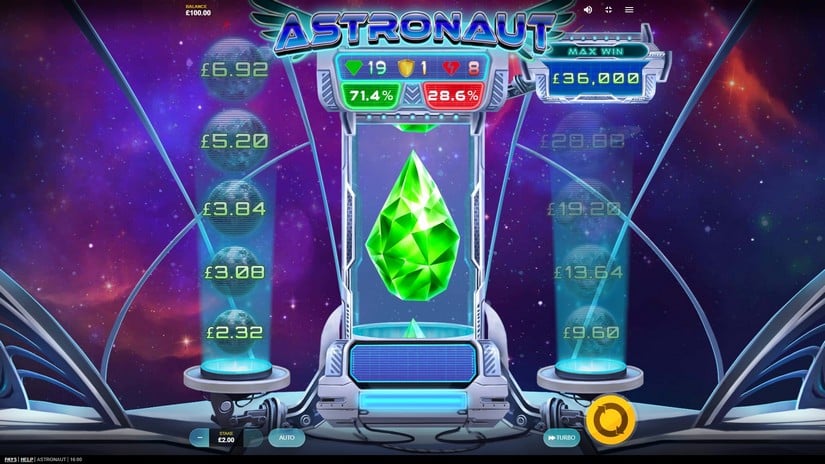 Astronaut slot screen 1