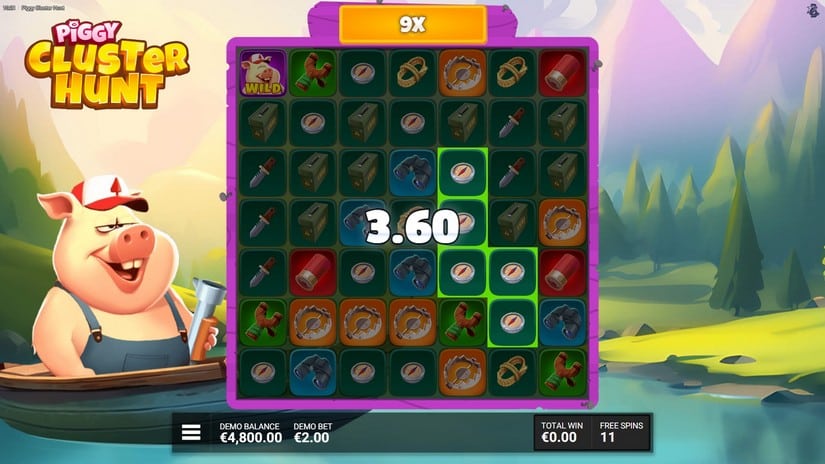 Piggy Cluster Hunt slot screen 5