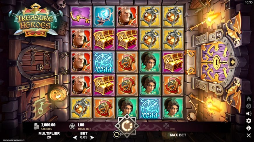 Treasure Heroes slot screen 1