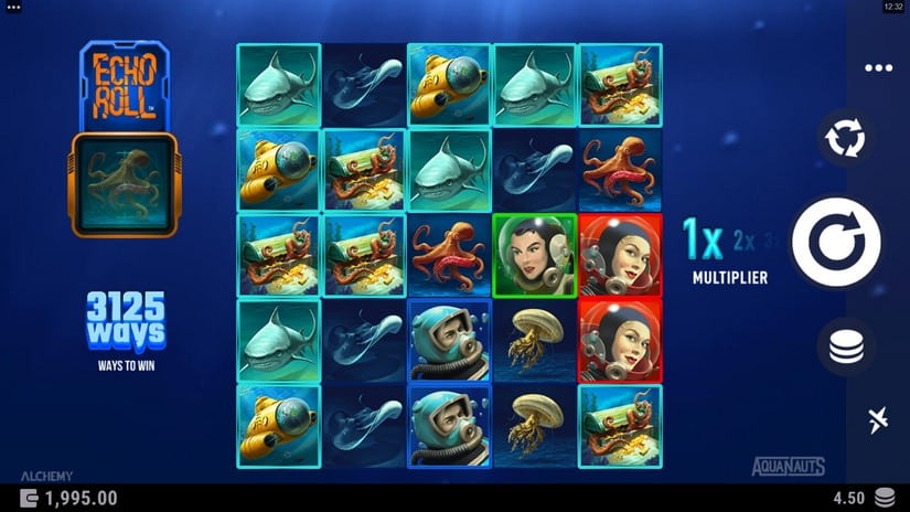 Aquanauts slot screen 1