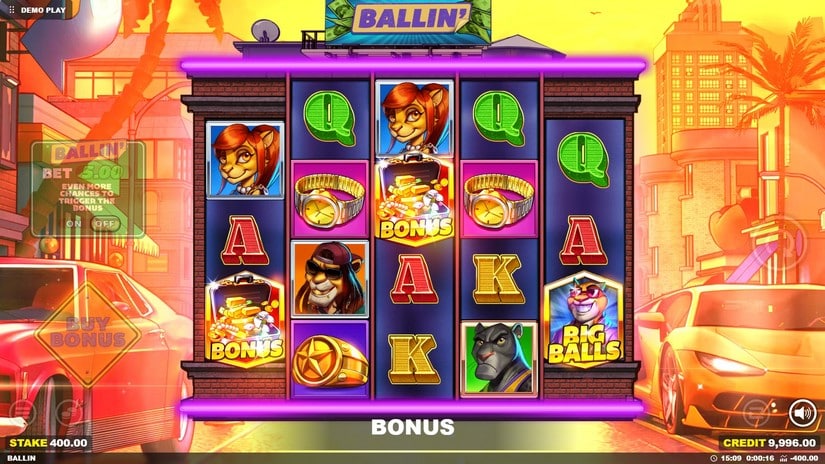 Ballin’ slot screen 3