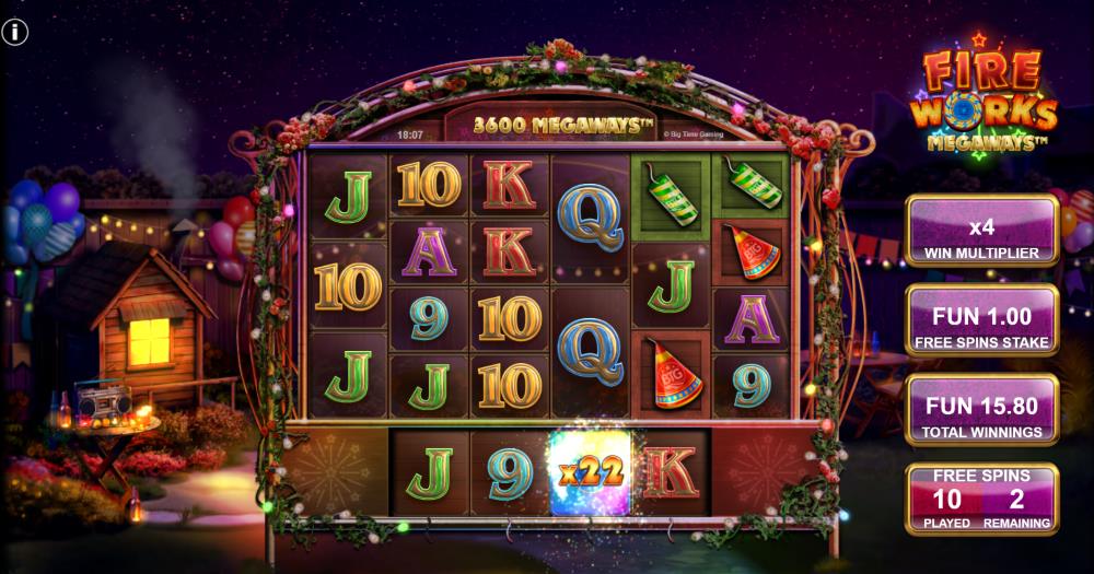 Fireworks Megaways free spins