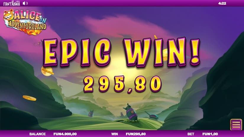 Alice In Adventureland slot screen 10