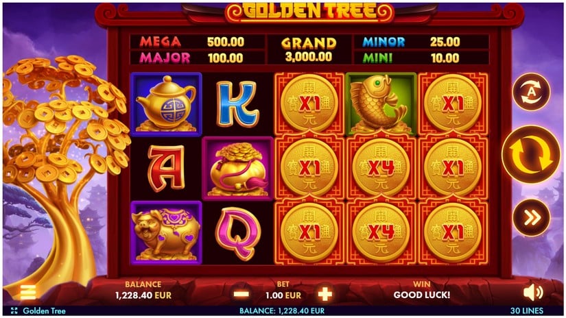 Golden Tree slot screen 2