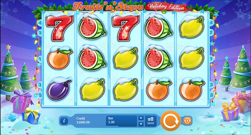 Fruits’N’Stars: Holiday Edition slot screen 1