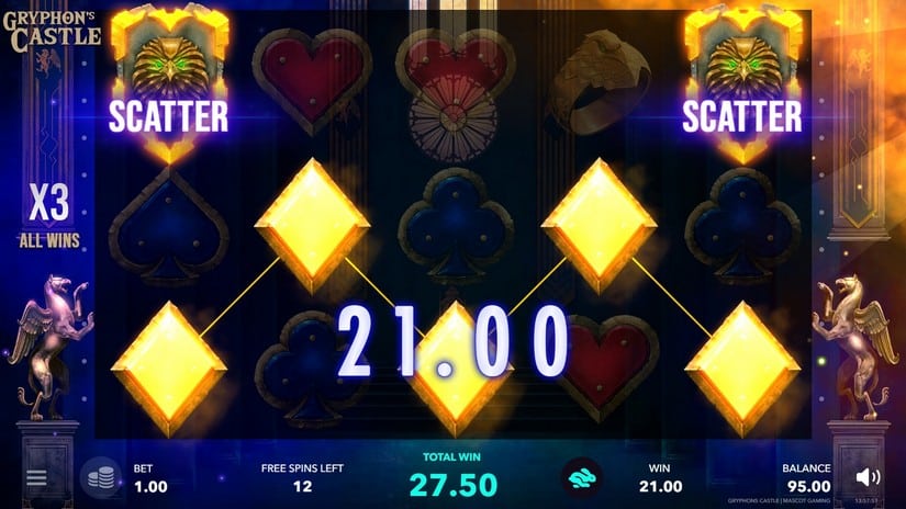 Gryphon’s Castle slot screen 5