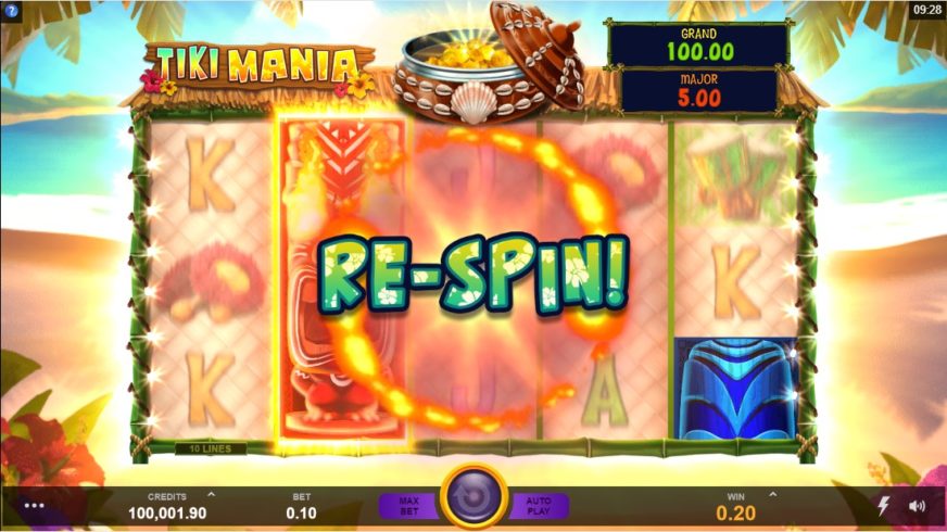 Tiki Mania slot screen 2